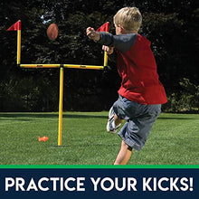 Load image into Gallery viewer, Franklin Sports Youth Football Goal Post Set - Kids Football Easily Adjustable Field Goals - Includes 2 Goal Posts - Perfect for Ages 4+ Backyard Play
