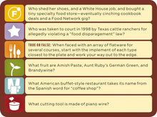 Load image into Gallery viewer, Foodie Fight: A Trivia Game With Gameboard and Cards
