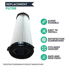 Load image into Gallery viewer, Crucial Vacuum Replacement Vacuum Filter Compatible with Hoover Part # 2KE2110000,2-KE2110000,2- KE2110-000 &amp; Models C2401, C2401010, RY4001 Pair with HEPA Style 7.5” x 3.1” x 3.1” - Bulk (4 Pack)

