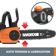Load image into Gallery viewer, WORX WG322 20V Power Share 10" Cordless Chainsaw with Auto-Tension
