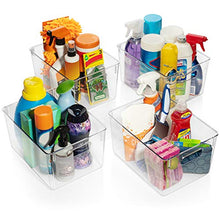 Load image into Gallery viewer, ClearSpace Plastic Storage Bins – Perfect Kitchen Organization or Pantry Storage – Fridge Organizer, Pantry Organization and Storage Bins, Cabinet Organizers
