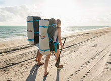 Load image into Gallery viewer, Dunnrite Products Inflatable Stand Up Paddle Board Kit (SUP with Paddle, Backpack Travel Bag, Pump, Fins, &amp; Coiled Leash) (Floral)
