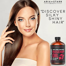 Load image into Gallery viewer, Aria Starr Rosehip Seed Oil Cold Pressed For Face, Skin, Acne Scars - 100% Pure Natural Moisturizer - 4 OZ
