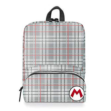 Load image into Gallery viewer, Controller Gear Super Mario - Mario Plaid - Small Backpack for Women, Girl's Cute Mini Bookbag Purse, Travel Bag for Nintendo Switch Console &amp; Accessories - Nintendo Switch
