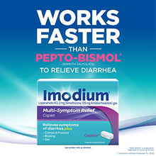 Load image into Gallery viewer, Imodium Multi-Symptom Relief Anti-Diarrheal Caplets, Loperamide Hydrochloride, Simethicone, 24 ct

