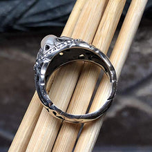 Load image into Gallery viewer, Natural Rainbow Moonstone 925 Solid Sterling Silver Men's Ring Size 8, 9, 10, 11, 12, 13
