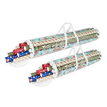 Load image into Gallery viewer, Elf Stor 798976 Christmas Birthday Holiday Storage Set of 2 | Holds 40" &amp; 31" Wrapping Paper Rolls, One Bag for Each, 1 Pack Clear
