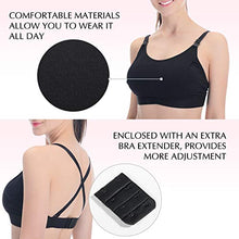 Load image into Gallery viewer, Hands Free Pumping Bra, Momcozy Adjustable Breast-Pumps Holding and Nursing Bra, Suitable for Breastfeeding-Pumps by Lansinoh, Philips Avent, Spectra, Evenflo and More(Black, XX-Large)
