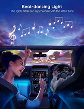 Load image into Gallery viewer, Govee Interior Lights for Car, App Control Smart Car Lights with DIY Mode and Music Mode, Waterproof LED Interior Lights with 2 Lines Design, RGB Under Dash Car LED Lights with Car Charger, DC 12V
