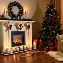 Load image into Gallery viewer, Giantex 28.5" Electric Fireplace Insert Recessed Mounted with 3 Color Flames Adjustable, 750/1500W Wall Fireplace Electric with Remote Control, Standing Fireplace Heater

