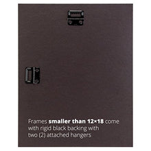 Load image into Gallery viewer, Craig Frames 11x14-Inch Black Document Frame, Cinder/Black Double Mat with Single 8.5x11-Inch Opening

