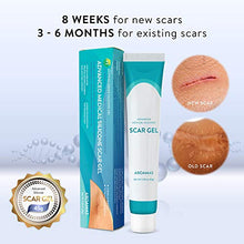 Load image into Gallery viewer, Aroamas Silicone Scar Gel, 45g, Silicone Scar Gel for Surgical Scars, for Face, Scar gel with silicone for Keloids, C-Section, Cosmetic Procedures, Burns, Injuries
