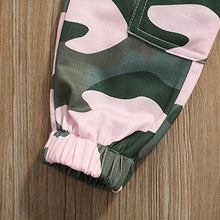Load image into Gallery viewer, Fernvia Toddler Girls Clothes 2T 3T 4T 5T Fall Outfits Baby Pullover Sweatshirt &amp; Camouflage Pants Set Kids Winter Sweatsuit

