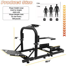 Load image into Gallery viewer, Marada Racing Simulator Cockpit Super Stable Racing Wheel Frame Adjustable Support for Logitech G25 G27 G29 G920 T500/FANTEC T3PA/TGT/Thrustmaster CSL dd/Wheel, Shifters,Seat and Pedals Not Include
