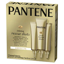 Load image into Gallery viewer, Pantene Rescue Shots Hair Ampoules Treatment, Pro-V Intensive Repair of Damaged Hair, 1.5 Fl Oz (Pack of 3)
