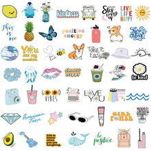 Load image into Gallery viewer, Stickers for Water Bottles, 100 Pack/PCS Cute Vsco Vinyl Aesthetic Waterproof Stickers Laptop Hydroflask Skateboard Computer Stickers for Teens Kids Girls

