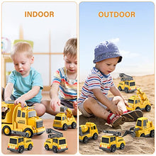 Load image into Gallery viewer, TEMI Construction Truck Toys Cars for Toddlers 3-5 - 7-in-1 Friction Power Vehicle Toy for 3 4 5 6 Year Old Boys, Carrier Transport Trucks for Kids 3-5 Years, Car Toys Set for Age 3-9 Boys &amp; Girls
