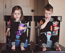 Load image into Gallery viewer, Nuby Easy Go Safety Lightweight High Chair Booster Seat, Great for Travel, Gray
