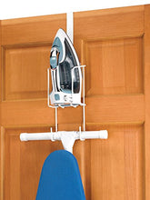 Load image into Gallery viewer, Whitmor Wire Over The Door Ironing Caddy - Iron and Ironing Board Storage Organizer
