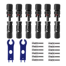 Load image into Gallery viewer, YXGOOD Solar Connectors MC4 Male/Female IP67 Waterproof Solar Panel Cable Connectors (6 Pairs Solar connectors)
