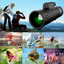 Load image into Gallery viewer, Monocular Telescope - 12X50 High Power 【HD Monocular for Bird Watching】 with Smartphone Holder &amp; Tripod IPX7 Waterproof Monocular Made by Hyper FMC BAK4 Prism &amp; Eco-Friendly Materials
