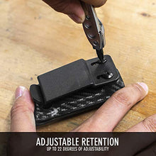 Load image into Gallery viewer, Clip &amp; Carry Kydex Multitool Sheath for LEATHERMAN FREE P2 - Made in USA (Multi-tool not included) EDC Multi Tool Holder Holster Cover (Carbon Fiber Black)
