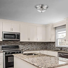 Load image into Gallery viewer, Prominence Home Madalyn 13" Brushed Nickel Flush Mount Seeded Glass Bowl Indoor Light

