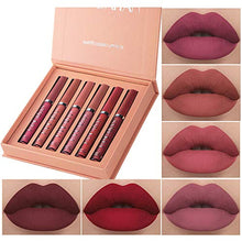 Load image into Gallery viewer, 6Pcs Matte Liquid Lipstick Makeup Set, Matte liquid Long-Lasting Wear Non-Stick Cup Not Fade Waterproof Lip Gloss (Set A)
