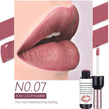 Load image into Gallery viewer, DAGEDA 6Pcs Wine Lip Tint, Matte Lipstick Lip Stain Set Long Lasting Waterproof Lip Stain Set, 6 Colors Velvety Liquid Wine Bottle Lip Gloss, Non-stick Cup Lip Makeup Gift Kit for Girls Women（B Set
