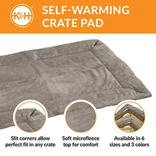 Load image into Gallery viewer, K&amp;H Pet Products Self-Warming Crate Pad Gray Medium 21 X 31 Inches
