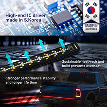 Load image into Gallery viewer, Syneticusa 60" Arrow LED Tailgate Light Bar Sequential Amber Turn Signal - Solid Beam - Weatherproof No Drill Install - Full Function Reverse Brake Running
