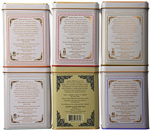 Load image into Gallery viewer, Harney &amp; Sons Tea Tins Variety Pack - Hot Cinnamon Spice, English Breakfast, Paris, Vanilla Comoro, Earl Grey Supreme, Darjeeling
