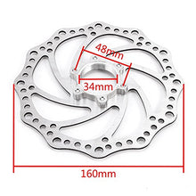 Load image into Gallery viewer, BlueSunshine Front and Back Disk Brake Kit - 160mm for 80cc Gas Motorized Bicycle - Freewheel Threaded Hubs Hole Distance of 48mm
