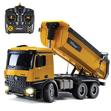 Load image into Gallery viewer, Top Race 23 Channel Hobby Remote Control Excavator and Construction Dump Truck; V4, Construction Vehicle RC Tractor, Full Metal Excavator Toy, Carries 180 Lbs, Diggs 1.1 Lbs Per Cubic Inch:
