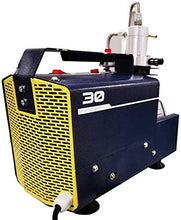 Load image into Gallery viewer, HPDAVV Protable PCP Air Compressor 4500Psi/30Mpa/300BAR - 1.5KW/110V/60Hz - Auto Stop - Pressure Customized - Paintball &amp; SCUBA HPA Tank Filling Pump
