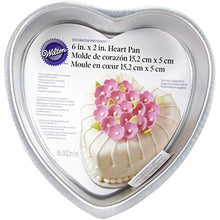 Load image into Gallery viewer, Wilton Decorator Preferred Heart Cake Pan, 6 x 2-Inch, Aluminum
