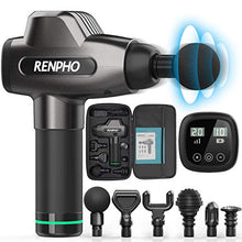 Load image into Gallery viewer, Massage Gun, RENPHO C3 Deep Tissue Muscle Massager, Powerful Percussion Massager Handheld with Portable Case for Home Gym Workouts Equipment, Back Neck Shoulder Soreness Stiffness Knots Tension Relief
