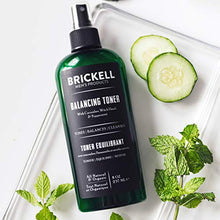 Load image into Gallery viewer, Brickell Men's Balancing Toner For Men, Natural and Organic Alcohol-Free Cucumber, Mint Facial Toner with Witch Hazel, 8 Ounce, Scented
