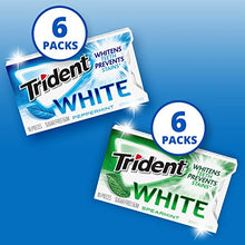 Load image into Gallery viewer, Trident White Sugar Free Gum Variety Pack, Peppermint &amp; Spearmint Flavors, 12 Packs (192 Pieces Total)
