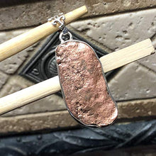 Load image into Gallery viewer, Natural Copper Nugget 925 Solid Sterling Silver Pendant 40mm
