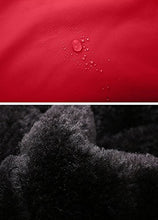 Load image into Gallery viewer, AbelWay Women's Outdoor Mountain Waterproof Windproof Fleece Ski Hooded Jacket Rain Coat(Black,S)
