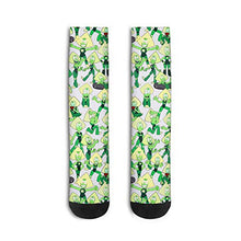 Load image into Gallery viewer, Men's Peridot-Crystal-Gems-Yellow-Hairâ€Ž-Green- Socks Long Crew Running Steven-Universe- Socks Fancy
