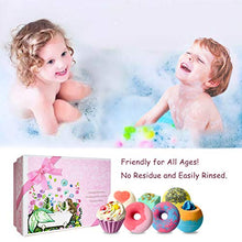Load image into Gallery viewer, Bath Bombs, 7 Natural Bath Bomb Gift Set, Handmade Bubble Bathbombs for Women Kids, Shea Butter Moisturize, Gifts for Mom Her Girlfriend, Mothers Day Gifts, for Birthday Valentines Christmas
