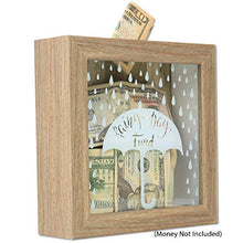 Load image into Gallery viewer, Lawrence Frames Rainy Day Fund Shadow Box, 8x8, Brown
