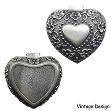 Load image into Gallery viewer, Small Jewelry Box Gifts for Her | Vintage Earring &amp; Ring Gift Box - Antique Rosary &amp; Trinket keepsake Gift Boxes in Heart Shape
