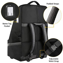 Load image into Gallery viewer, Car Seat Travel Bag with Wheels, Padded Car Seats Backpack, Large Durable Carseat Travel Bag for Airplane, Airport Gate Check Bag, Carseat Cover Travel Bag with Padded Shoulder Strap, Black
