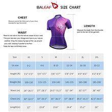 Load image into Gallery viewer, BALEAF Women's Cycling Bike Jersey Short Sleeve Breathable Bicycle Shirt 4 Rear Pockets UPF 50+ Purple L
