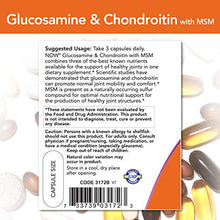 Load image into Gallery viewer, NOW Supplements, Glucosamine &amp; Chondroitin with MSM, Joint Health, Mobility and Comfort*, 180 Capsules
