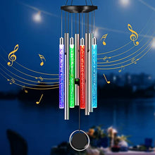 Load image into Gallery viewer, Solar Wind Chimes Outdoor Windchimes: Mobile Decor Wind Chimes Outside for Christmas Birthday Gift and Garden Patio Yard Decoration - Unique Decorative Windchimes for Mom Mother Grandma
