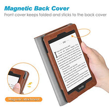 Load image into Gallery viewer, Fintie Stand Case for Kindle Paperwhite (Fits All-New 10th Generation 2018 / All Paperwhite Generations) - Premium PU Leather Protective Sleeve Cover with Card Slot and Hand Strap, Vintage Brown
